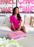 Dresses The Flirty Wrap Dress - Hot Pink Crepe dubai outfit dress brunch fashion mums